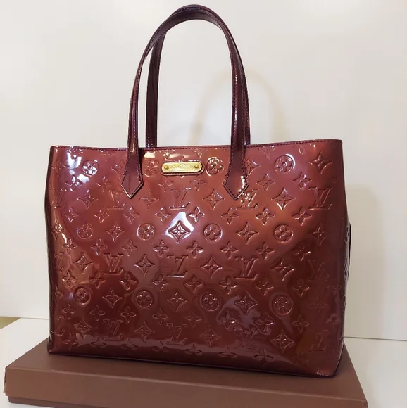 ✨️💎Authentic Louis Vuitton Wilshire MM monogram Vernis - Picture 5 of 16
